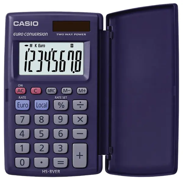 CASIO 可摺疊蓋袖珍計算機