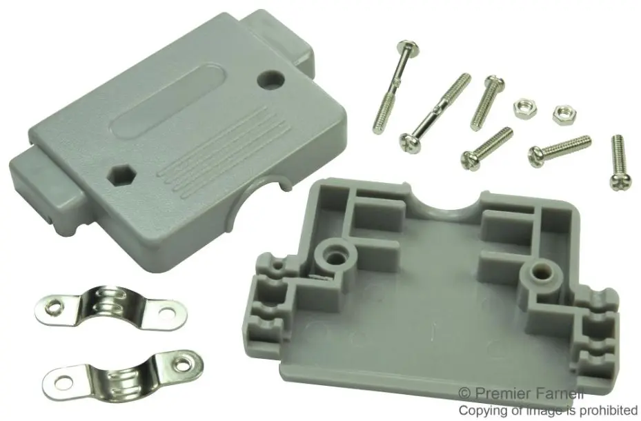 MULTICOMP - Rückschale für DD, 50-polig, ABS