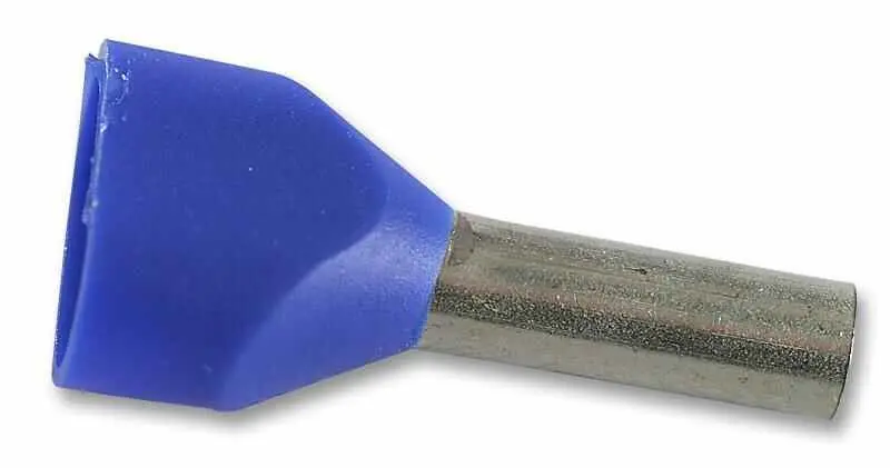 WEIDMÜLLER Twin Entry Ferrule, 2.5mm, Blue, 100 Pack