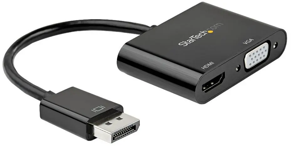 STARTECH - Penyesuai DisplayPort ke HDMI 4K atau VGA Full HD