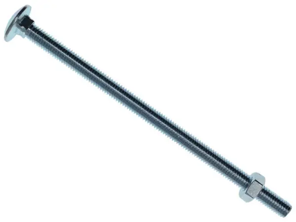 METALMATE Cup Square Hex Bolt & Nut ZP Box - M8 x 150mm Box 10