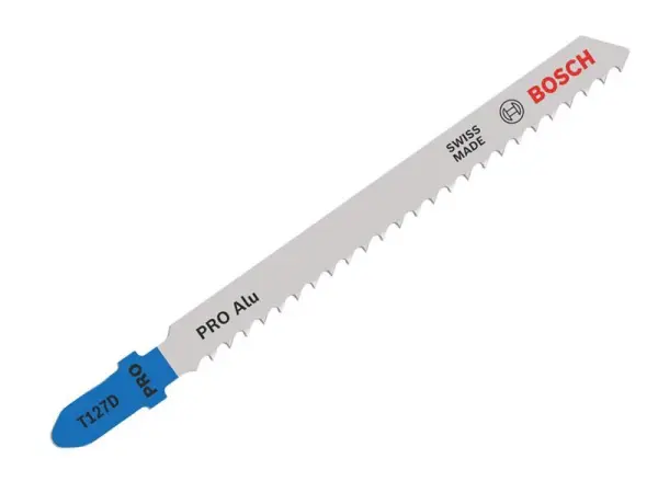 Bosch PRO Alu T127D Jigsaw Blades, HSS, 100mm, Pack of 5