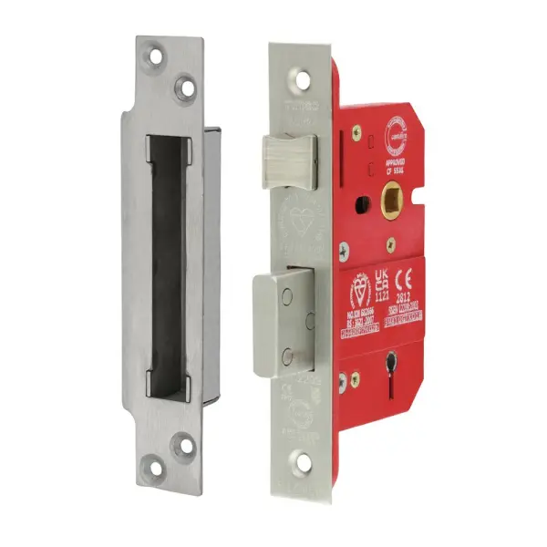 Timco - Serrure à mortaiser à 5 leviers conforme BS CE, acier inoxydable satiné