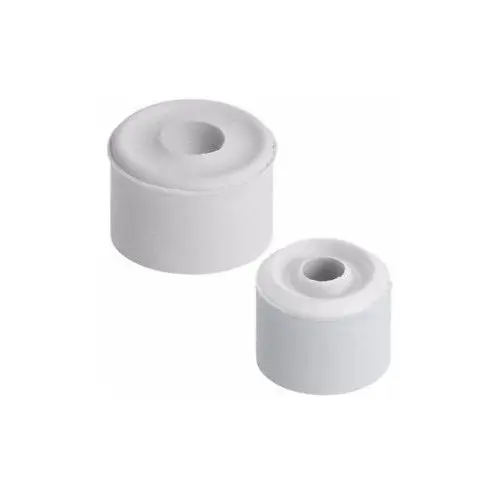 Raraion Small White Rubber Door Stops 25mm (Pack of 10)