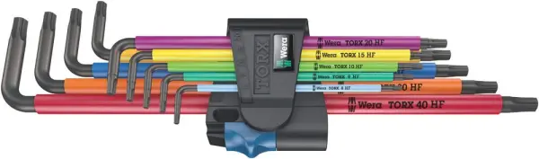 Wera 967/9 TX XL Multicolor TORX L-sleutelset, 9-delig