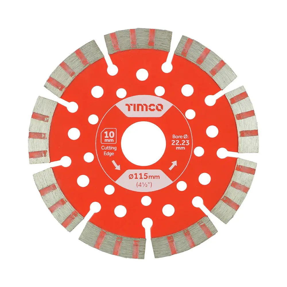 Timco - 專業鑽石切割片 - 分節式 (尺寸115 x 22.2 - 1片)