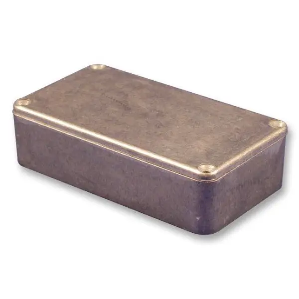 Hammonds IP54 Die Cast Aluminium Instrument Enclosure Natural 112x60x34mm