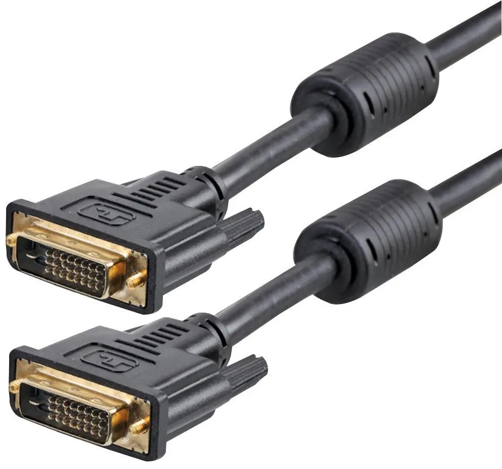 PRO SIGNAL DVI-D Dual Link Male to Male Cable, 5m, Black