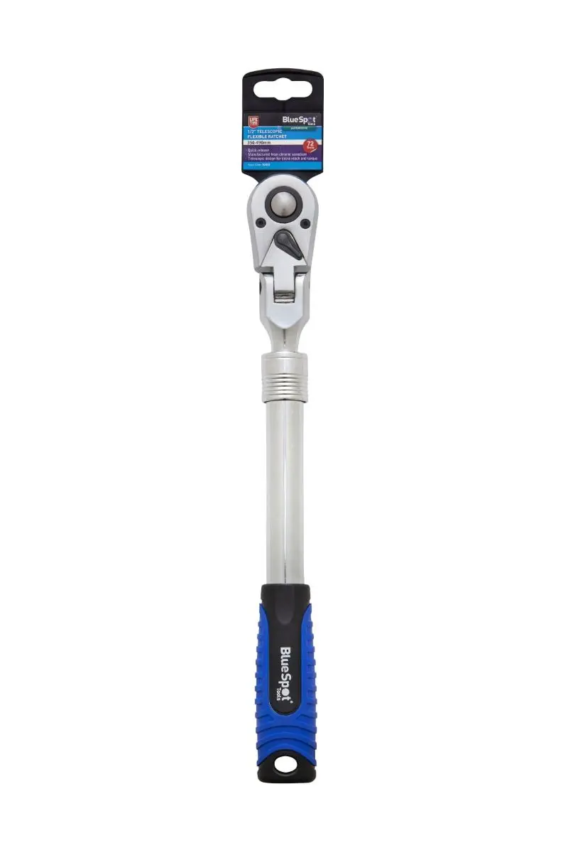 Blue Spot Tools 1/2-inch Telescopische Flexibele Ratel (350-490mm, 72 Tanden)