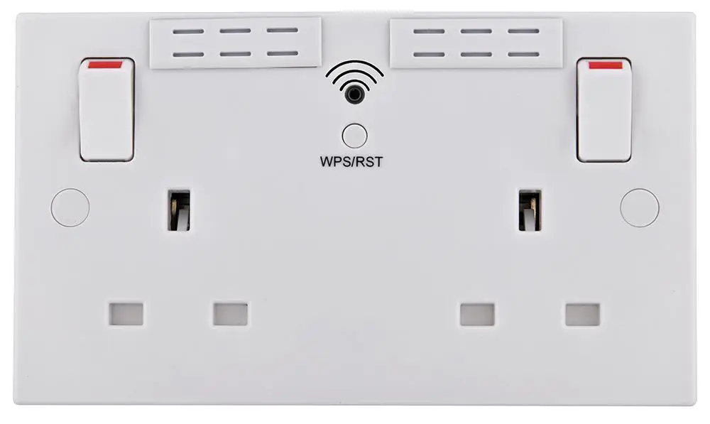 BG Electrical WiFi Rozbočovač s Dvojitou Zásuvkou, 13A, 2×