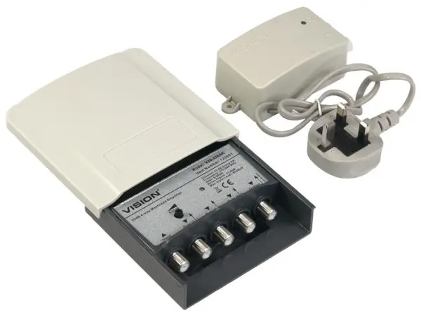 VISION V20-420AK 1入力4出力マストヘッドアンプ 8-20dB可変調整 UKグループAK対応