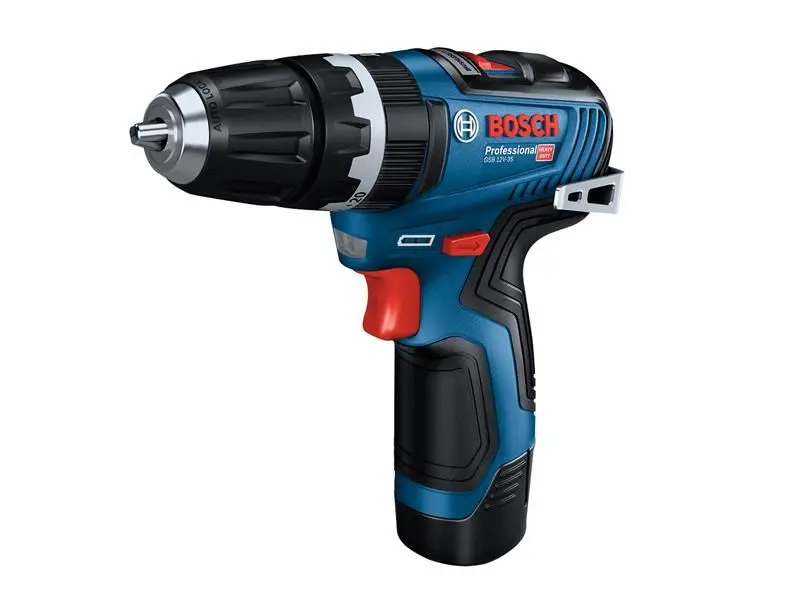 Bosch Trapano Avvitatore a Impulsi GSB 12V-35 Professional, 12V, 2x3.0Ah Li-ion