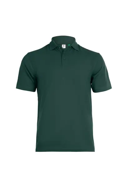 Uneek Polo Eco Aonchineálach - Poilséadair Athchúrsáilte & Cadás - Glas Buidéil
