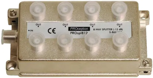 Diviseur/Combinateur 8 voies BLAKE UK, 12,5 dB de perte, série PROception