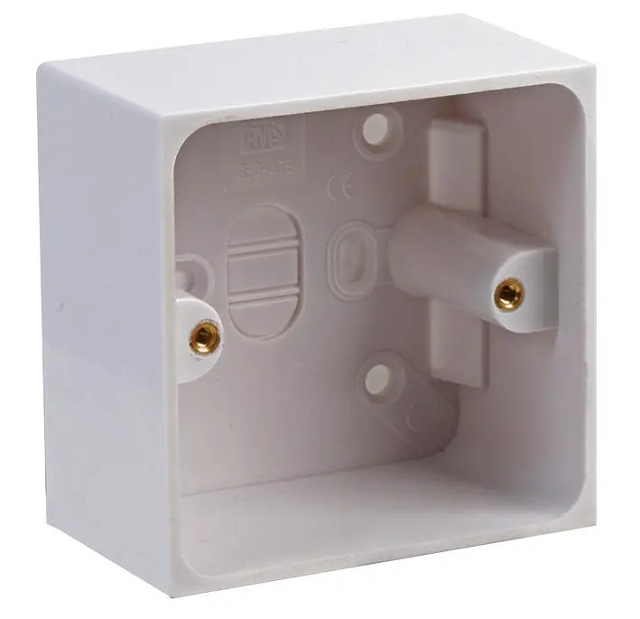 Pro Elec Boîte de dérculation apparente blanche, 1 module, 45mm