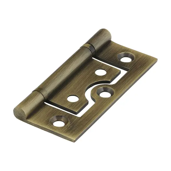 Timco Plain Bearing Flush Hinges, Solid Brass, Antique Brass, 60x41mm (2pc)