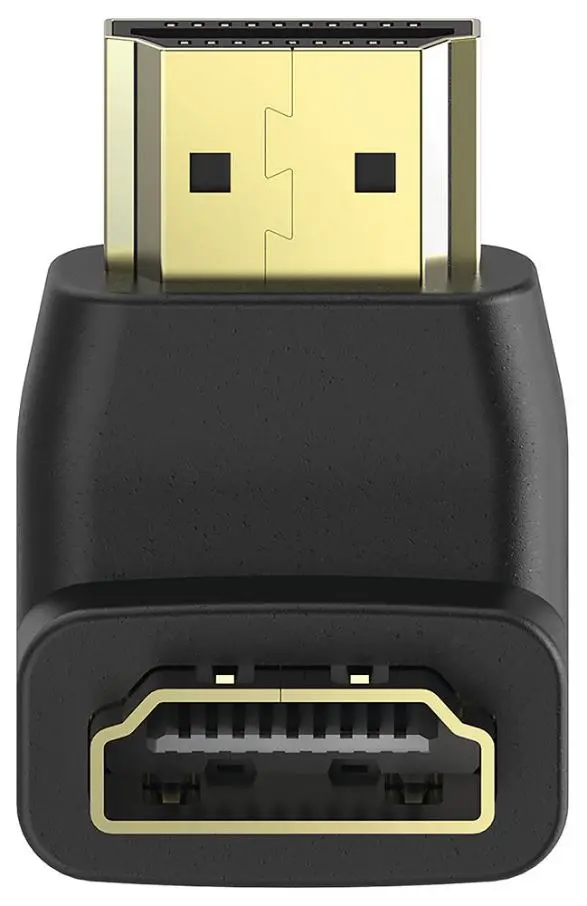HAMA Extensor HDMI Compacto com Conectores Dourados, Ângulo de 90°