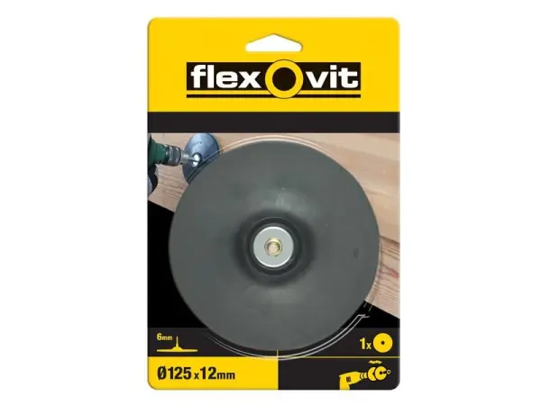 Flexovit 125mm 드릴 마운트용 백킹 패드