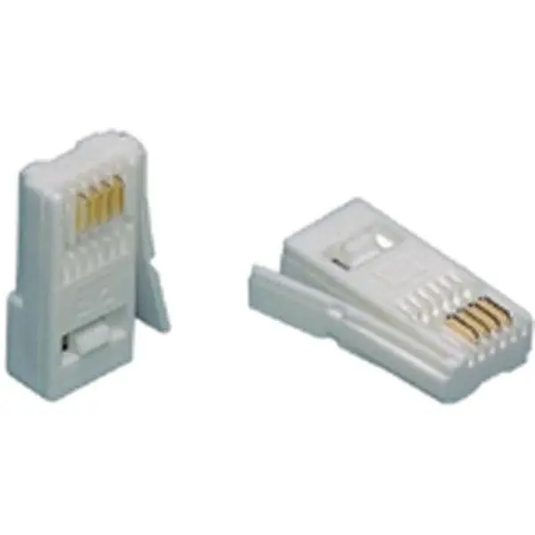 TUK LTD Telephone Line Plug 431A, 4 Way, 25 Pack