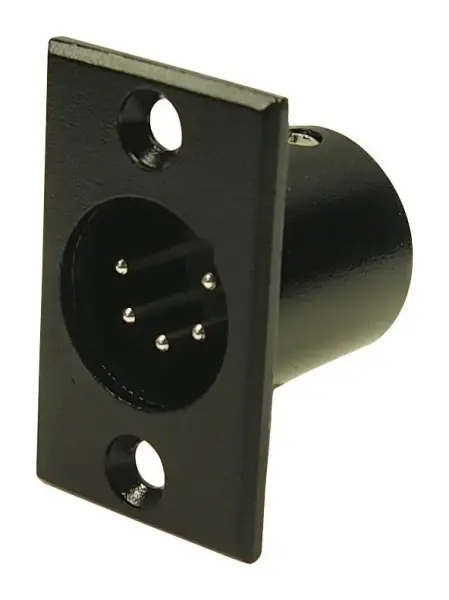 CLIFF 5극 XLR 패널 마운트 플러그, 금속, 실버