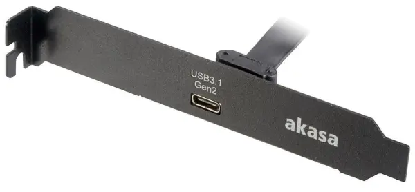 AKASA USB 3.1 Gen 2 Type-C Interne Adapterkabel, 0.5m, Zwart