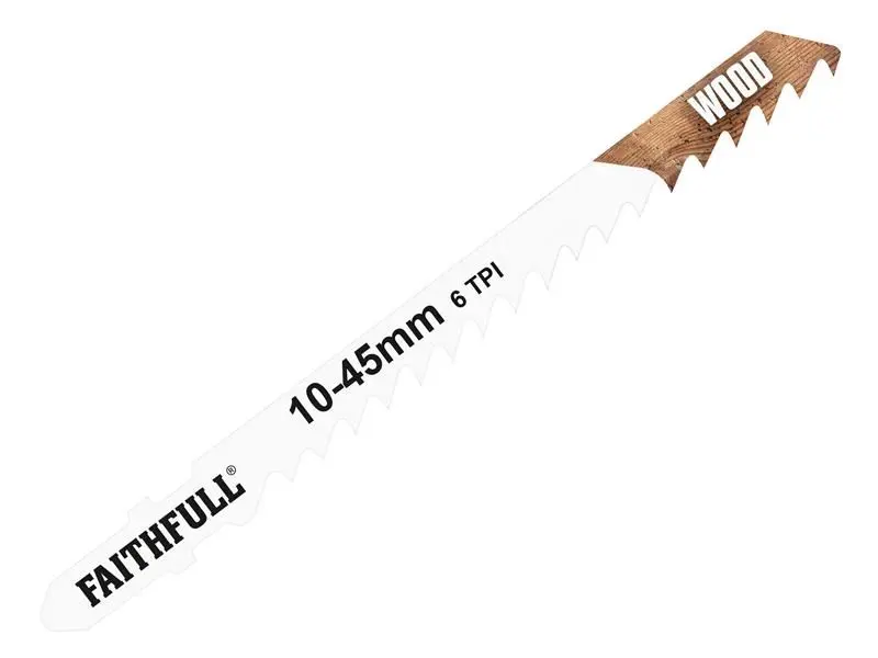 Faithfull T101D Houtdecoupeerzaagbladen - Pakket van 5