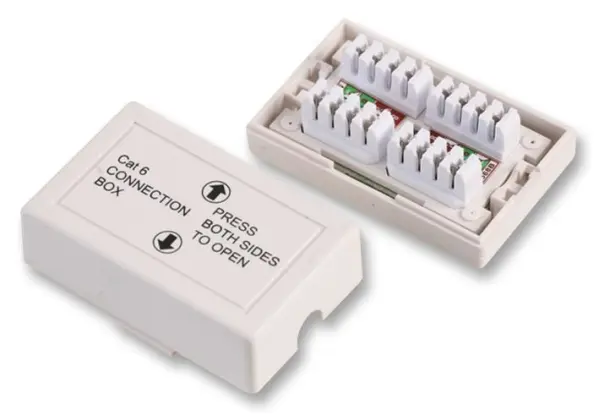 RARAION Cat6 Wiring Connection Box, White, Krone LSA+