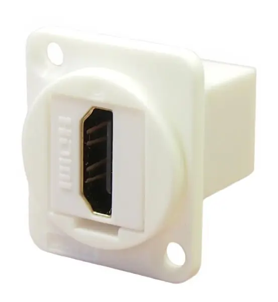 CLIFF HDMI 패널 마운트 커넥터, 화이트, CSK 구멍