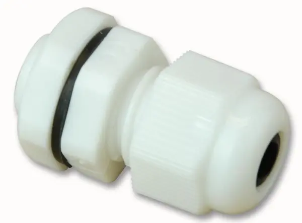 PRO POWER Glande de Cable M12 IP68 en Nylon Blanco - Paquete Individual