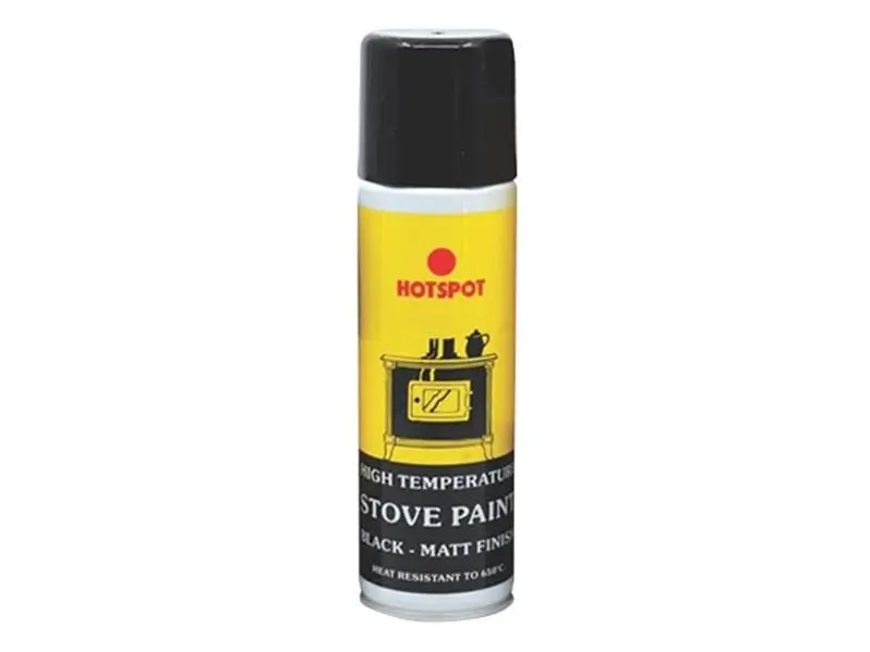 Hotspot Spray Stove Paint Matt Black 150ml Kit