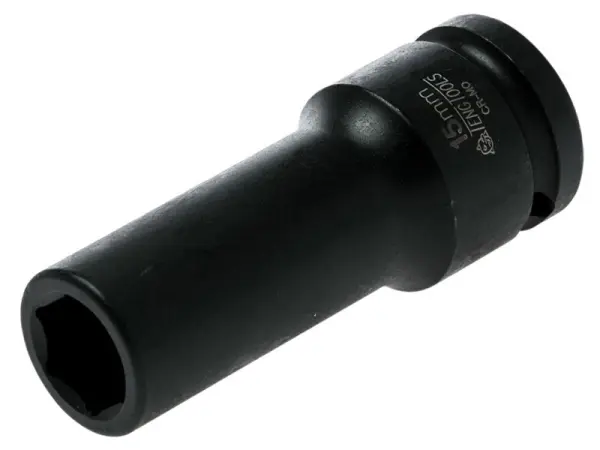 Teng Deep Impact Socket, Hexagon 6-Point, 1/2in Drive, 15mm