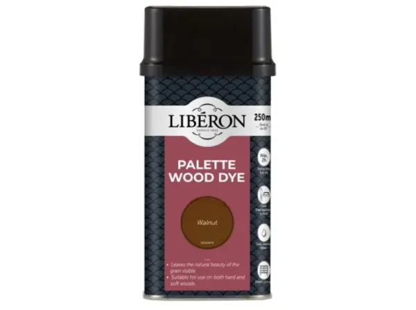 Liberon Palette Teinture Bois Noyer, 250ml, Intérieur, Base Aqueuse