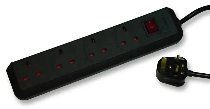 Brennenstuhl Eco-Line 4-Gang Switched Extension Lead, 1.5m Black