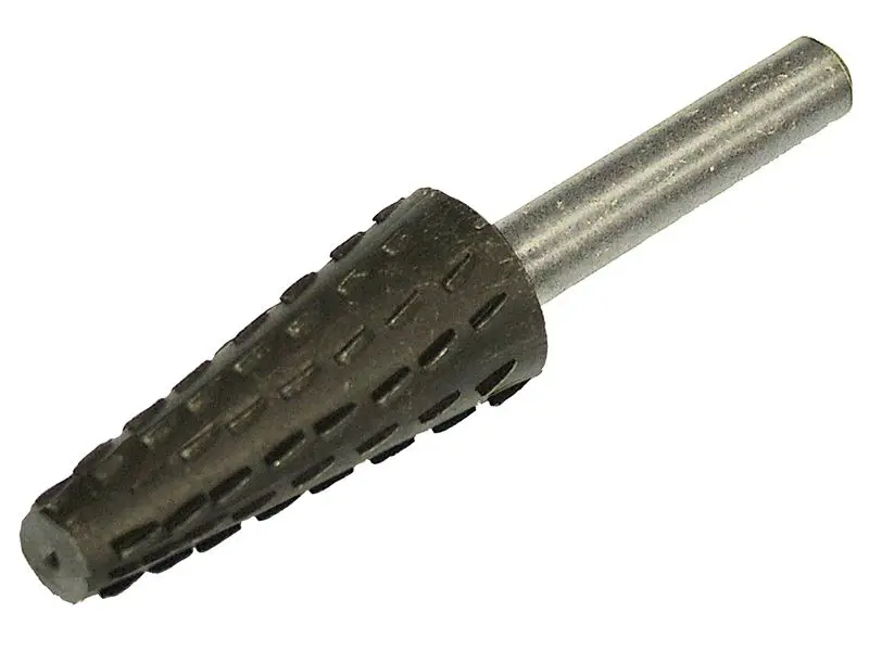 Faithfull Rotary Rasp Conical, 4-12 x 30mm