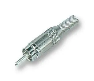 DELTRON Conector RCA Profesional de Pines Huecos, Chapado en Níquel, 10.8mm