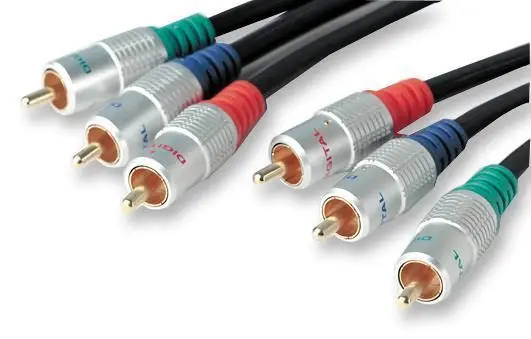 Pro Signal 3x Phono (RCA) Male naar 3x Male Kabel, 1m, Zwart