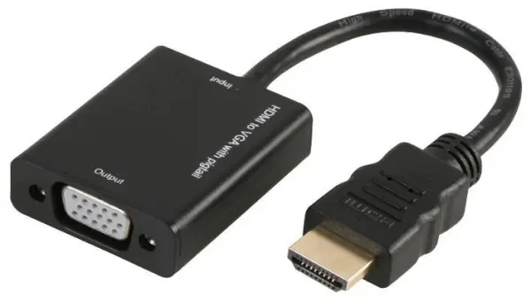 PRO SIGNAL Adattatore HDMI to VGA, 1080p, Cavo 0,10m
