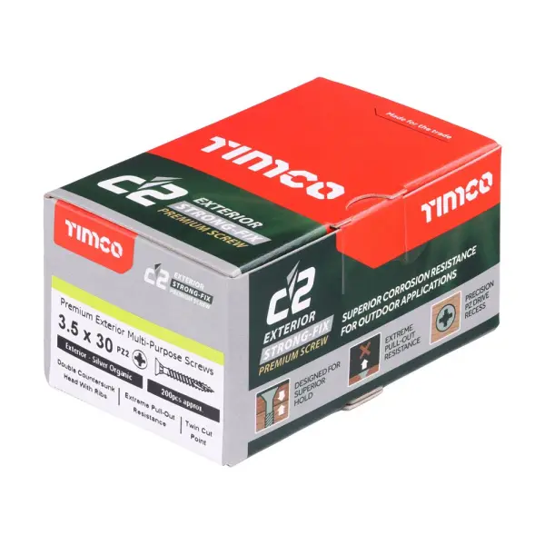 Vis Timco C2 Extérieur Strong-Fix PZ CSK - 3,5 x 30