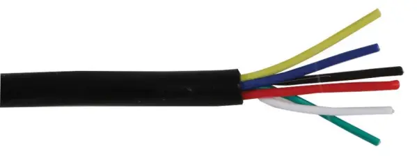 Câble d'alarme 6 brins non blindé PRO POWER, 100m, noir