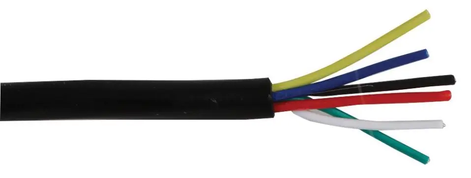 PRO POWER 6芯非シールド警報ケーブル 100m ブラック