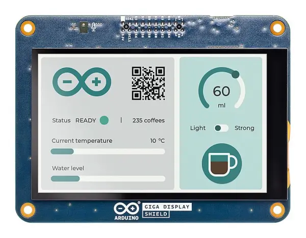 ARDUINO GIGA Display Shield 3.97 Inch TFT Touchscreen