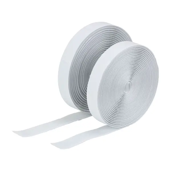 Timco Nastro Gancio e Anello, 5m x 20mm, Bianco Nylon/Poliestere