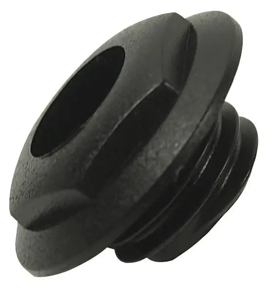 CLIFF External Thread Nut for 6.35mm Jack Sockets, Black, 10 Pack