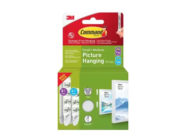 Command Picture Hanging Strips Small & Medium