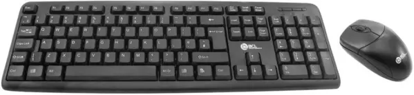 HiLo Teclado y Ratón USB con Cable, Negro