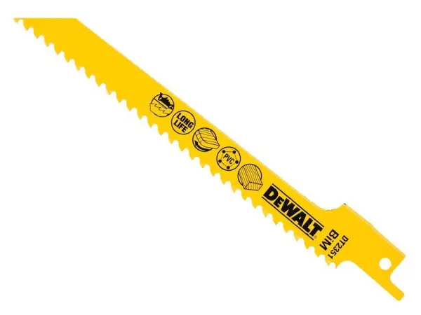 DEWALT Bi-Metall-Sägeblatt für Holz, schnell & fein, 152mm x 6 Zähne/Zoll (5er-