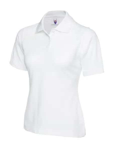 Uneek Polo Femme Classique - 50% Polyester 50% Coton - Blanc - Taille S