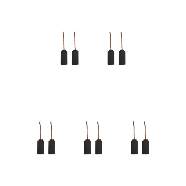 CarbonBr Juego de 5 Pares (10) Escobillas de Carbón para Lavadora Philco (6.4× 