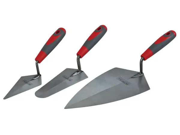 Faithfull Soft Grip Trowel Set - 3 Piece, 846g