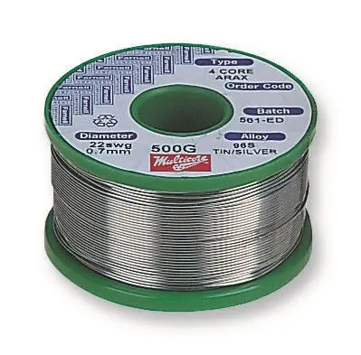 MULTICORE / LOCTITE Arax 산성 코어 솔더 와이어, 0.71mm, 무연 납땜, 250g